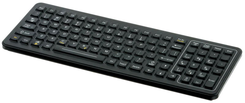 Backlit Industrial Keyboard with QuickLock™