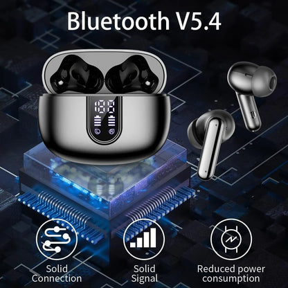 Wireless Earbuds Bluetooth Headphones, with LED Display Charging Case, Waterproof In-Ear Earphones with Mic for iPhone /Android /PC /Laptop
